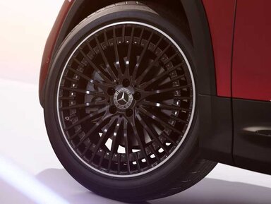 Das Felgendesign des Mercedes-Benz EQB
