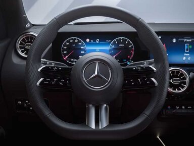 Lenkrad im Mercedes-Benz GLA