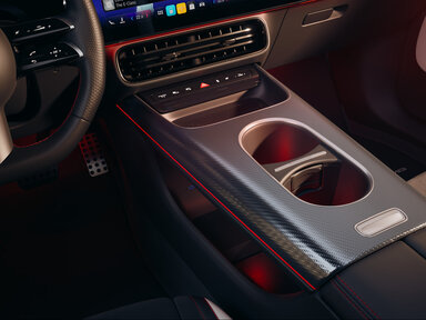 Mittelkonsole des CLA 2025