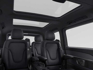 Der Innenhimmel in schwarz in der Mercedes-Benz V-Klasse 2026