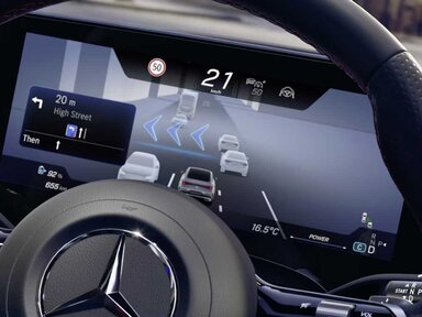 MBUX SURROUND NAVIGATION des Mercedes-Benz CLA Shooting Brake 2026