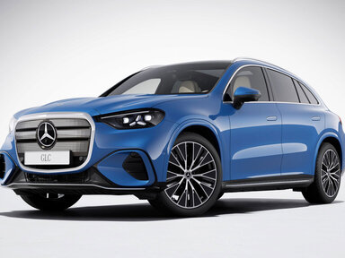 SUV-typische, aufrechte Front, die den Status des elektrischen GLC betont