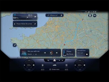 MBUX Navigation Premium des Mercedes-Maybach EQS SUV