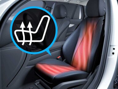 Die Sitzheizung für Fahrer und Beifahrer der Mercedes-Benz C-Klasse Elektro 2026