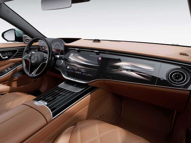 Der MBUX Superscreen in der Mercedes-Maybach S-Klasse