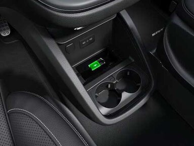 Das kabellose Ladesystem für mobile Endgeräte in der Mercedes-Benz V-Klasse 2026