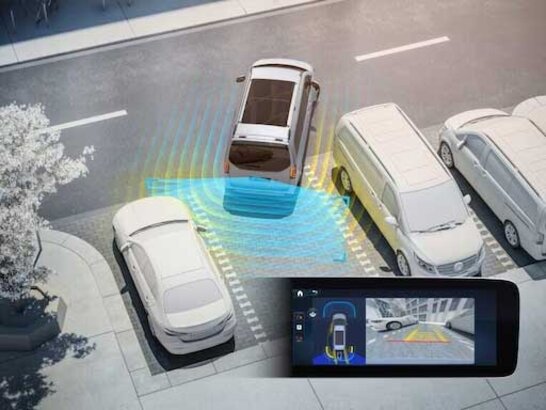 Das Park-Paket mit Rückfahrkamera der Mercedes-Benz V-Klasse 2026