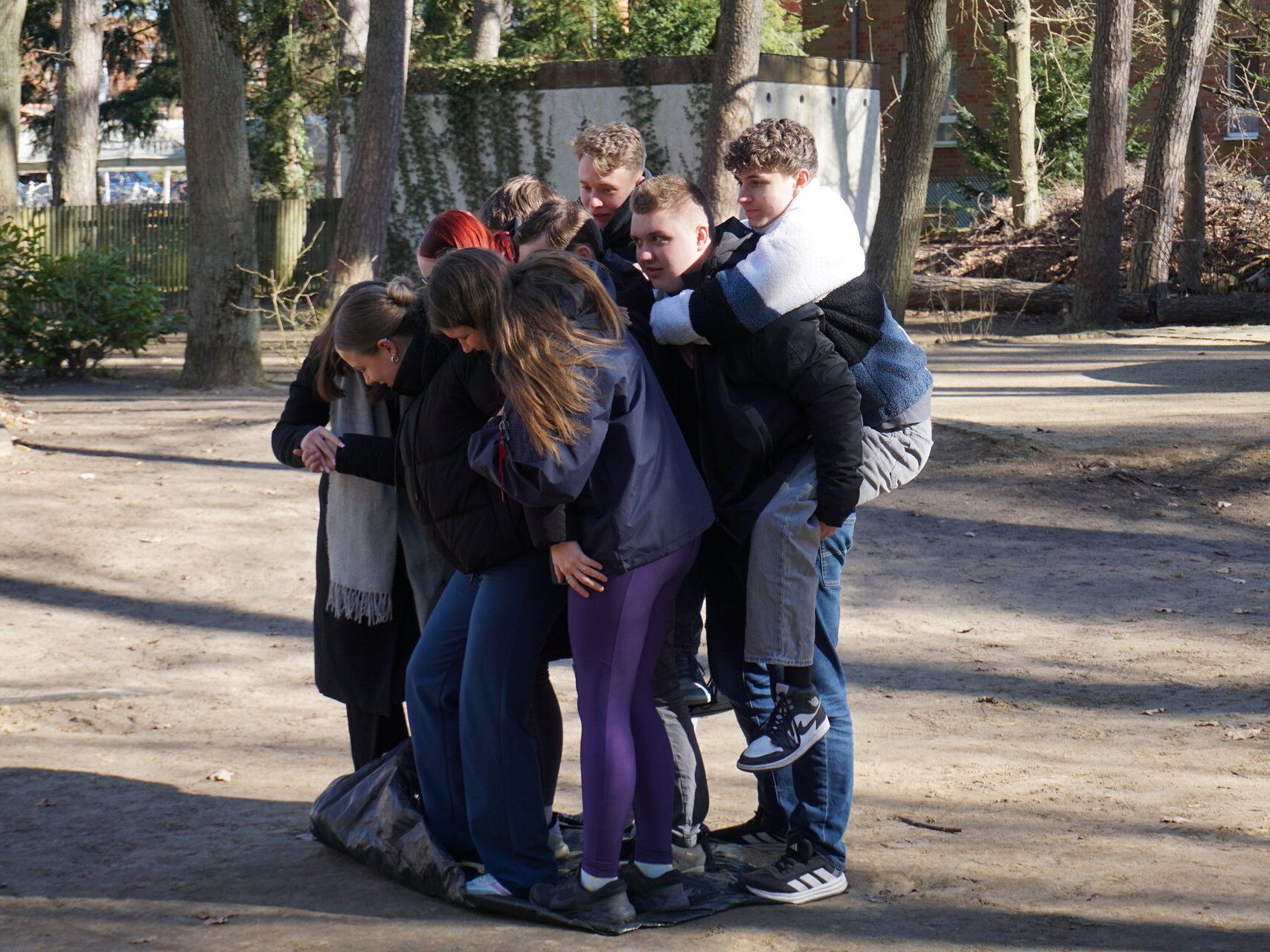 Unsere Auszubildenden während einer Übung