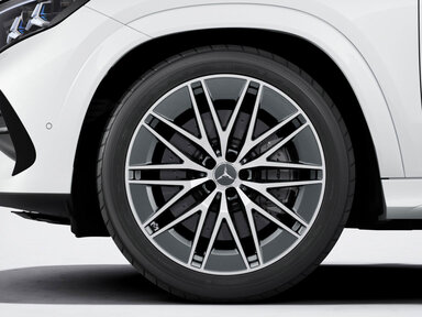 22" AMG Leichtmetallräder im Vielspeichen-Design tantalgrau lackiert und glanzgedreht, 55,9 cm