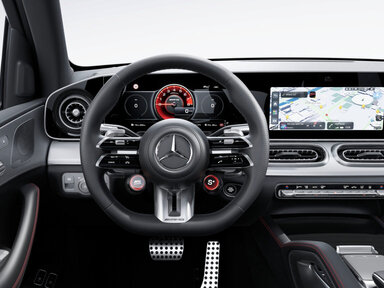 Die AMG Lenkradtasten des Mercedes-AMG GLE