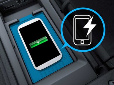Ein Kabelloses Ladesystem für mobile Endgeräte vorn 2-fach in der Mercedes-Maybach S-Klasse 2026
