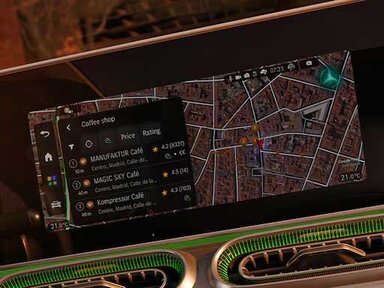 Navigation erweitert mit Google Maps im GLE Coupé 2026