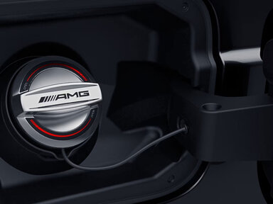 Der AMG Tankdeckel des Mercedes-AMG GLE
