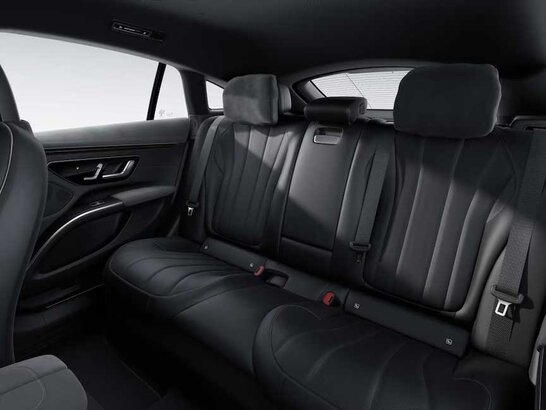 Die Komfort-Kopfstützen im Fond des Mercedes-Benz EQS 2026