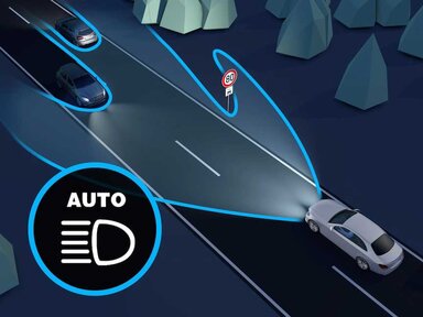 Adaptiver Fernlicht-Assistent Plus der Mercedes-Benz C-Klasse Elektro 2026