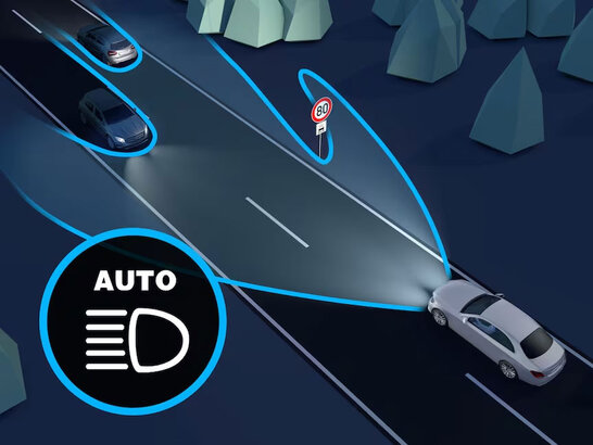 Der Adaptive Fernlicht-Assistent Plus des Mercedes-AMG GT 4-Türer Coupés