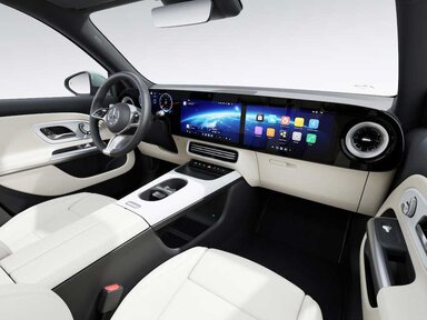 Der MBUX Superscreen im Mercedes-Benz GLB 2026.