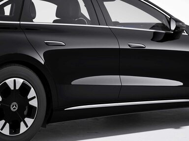 Die Chromzierelemente an der Mercedes-Benz C-Klasse Elektro 2026