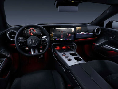Die Ambientebeleuchtung des Mercedes-AMG GT 4-Türer Coupés