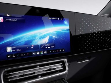 Das Zentraldisplay des Mercedes-Benz GLB 2026.