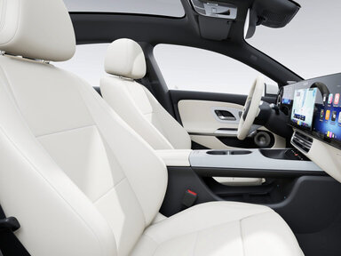 Ledernachbildung ARTICO ivory beige/schwarz im CLA Shooting Brake