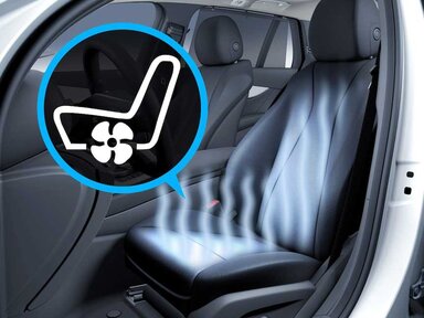 Die Sitzklimatisierung für Fahrer und Beifahrer der Mercedes-Benz C-Klasse Elektro 2026