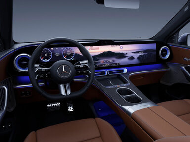 Aktive Ambientebeleuchtung im GLC Elektro