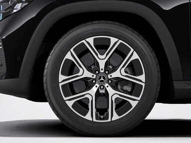 Die 21" Leichtmetallräder im 5-Doppelspeichen-Design am Mercedes-Benz GLS 2026