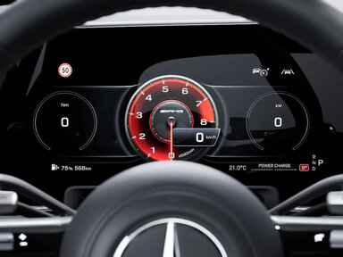 Das 3D Fahrerdisplay des Mercedes-AMG GLE