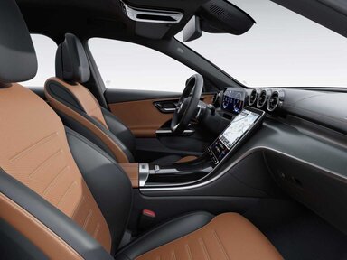 Das Interieur in beech brown/schwarz im C-Klasse T-Modell