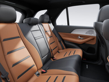 Interieur in beech brown/schwarz im Mercedes-AMG GLE