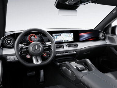 Der MBUX Superscreen des Mercedes-AMG GLE Coupés