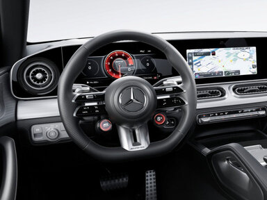 Der MBUX Superscreen des Mercedes-AMG GLE Coupés