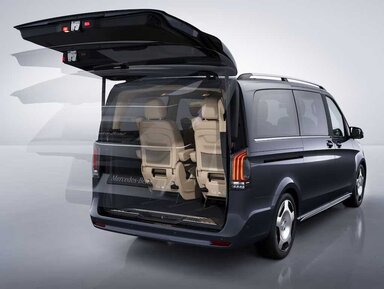 Das EASY-PACK-Paket – Elektr. Schiebetür/Heckklappe der Mercedes-Benz V-Klasse 2026