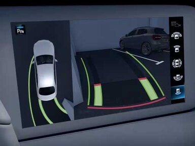 Park-Paket mit 360°-Kamera der Mercedes-Benz EQE Limousine