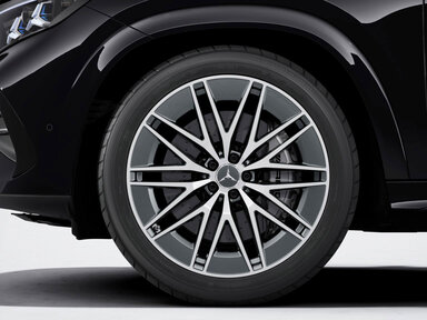 22" AMG Leichtmetallräder im Vielspeichen-Design tantalgrau lackiert und glanzgedreht, 55,9 cm