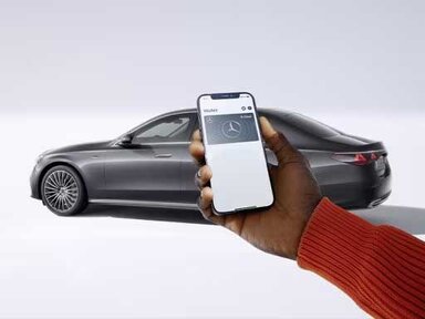 Digitaler Fahrzeugschlüssel der Mercedes-Benz E-Klasse Limousine