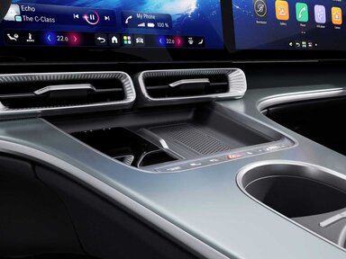 Kabelloses Ladesystem für mobile Endgeräte vorn 2-fach in der Mercedes-Benz C-Klasse Elektro 2026