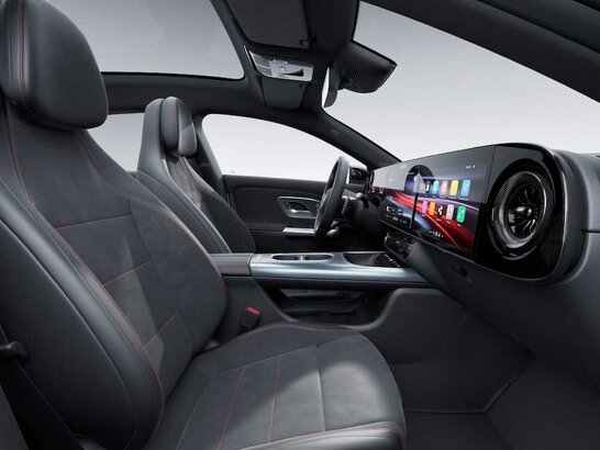 Die Sportsitze des Mercedes-Benz Pattern in Chrom des Mercedes-Benz CLA Shooting Brake 2026